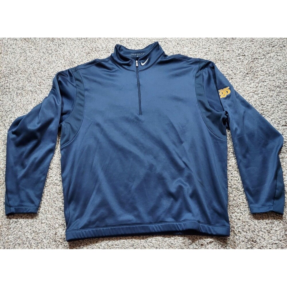 Nike Golf Therma-Fit Pullover 1/4 Zip Jacket Navy 381259-419 Mens Size XL